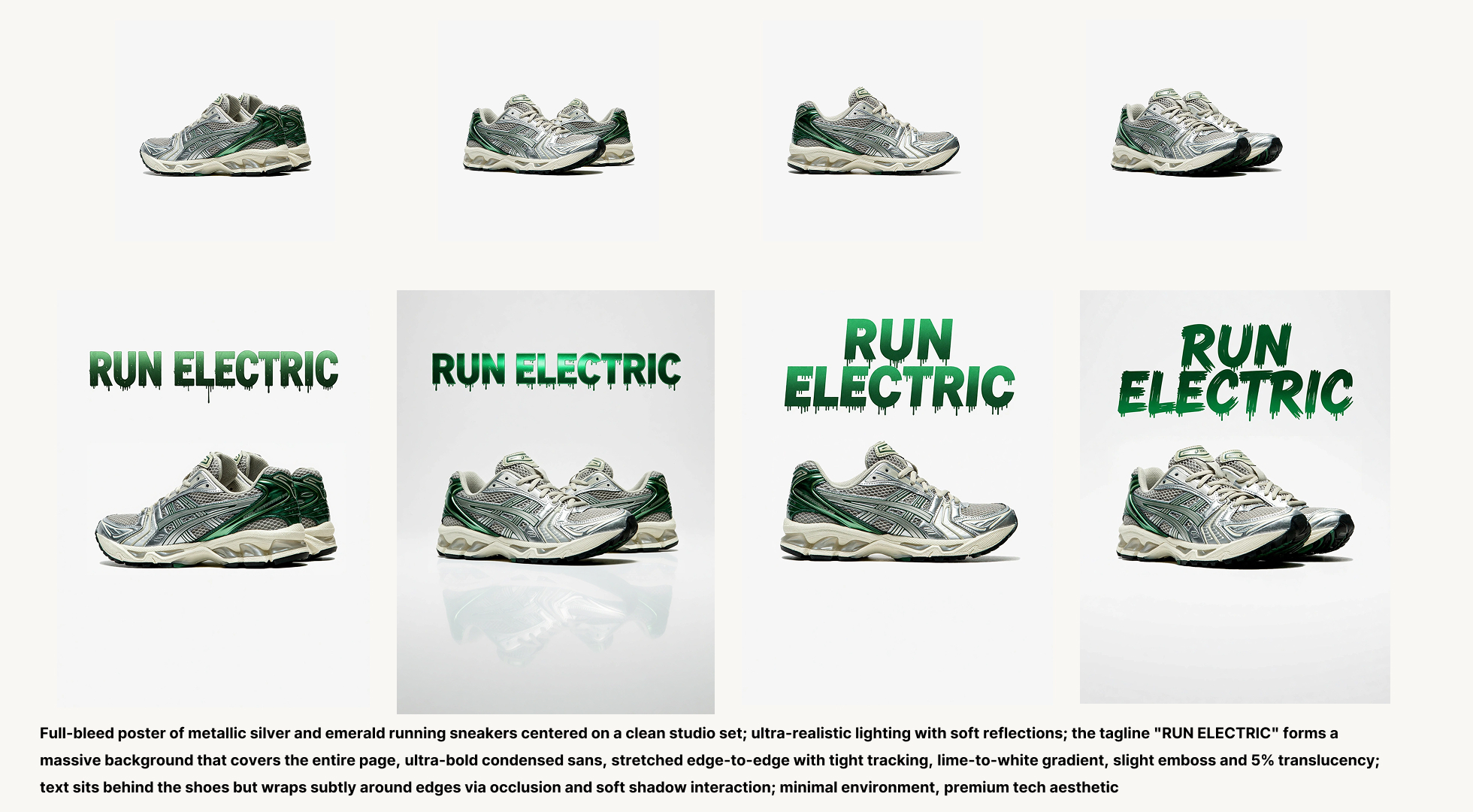 RUN ELECTRIC studio poster