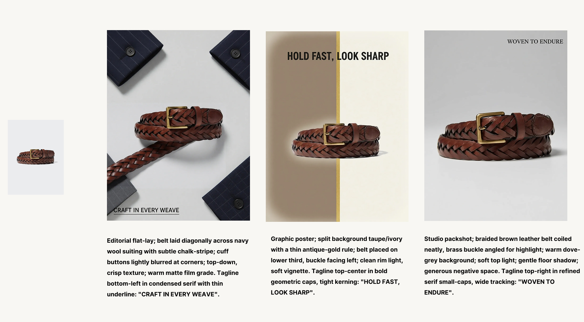 Belt editorial & poster series