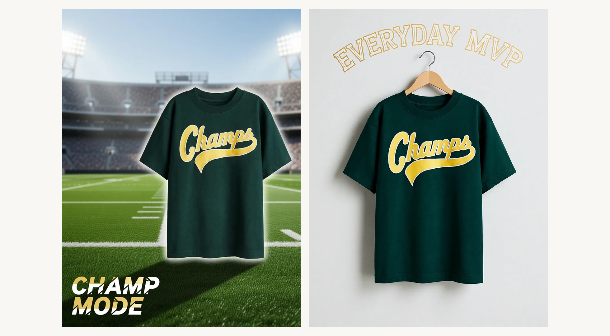 Champ Mode stadium tee