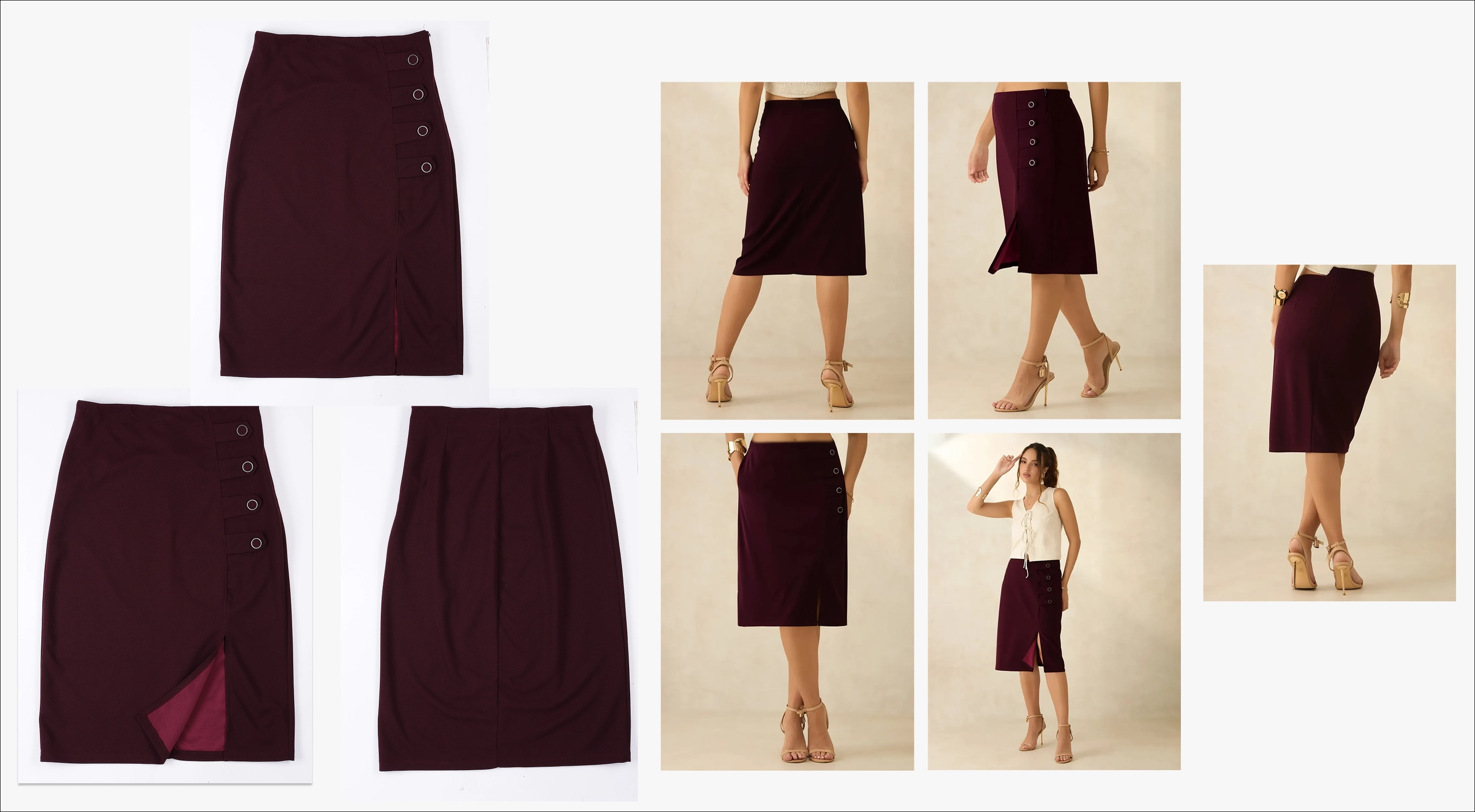 Consistent Model SKU across contexts and outfits