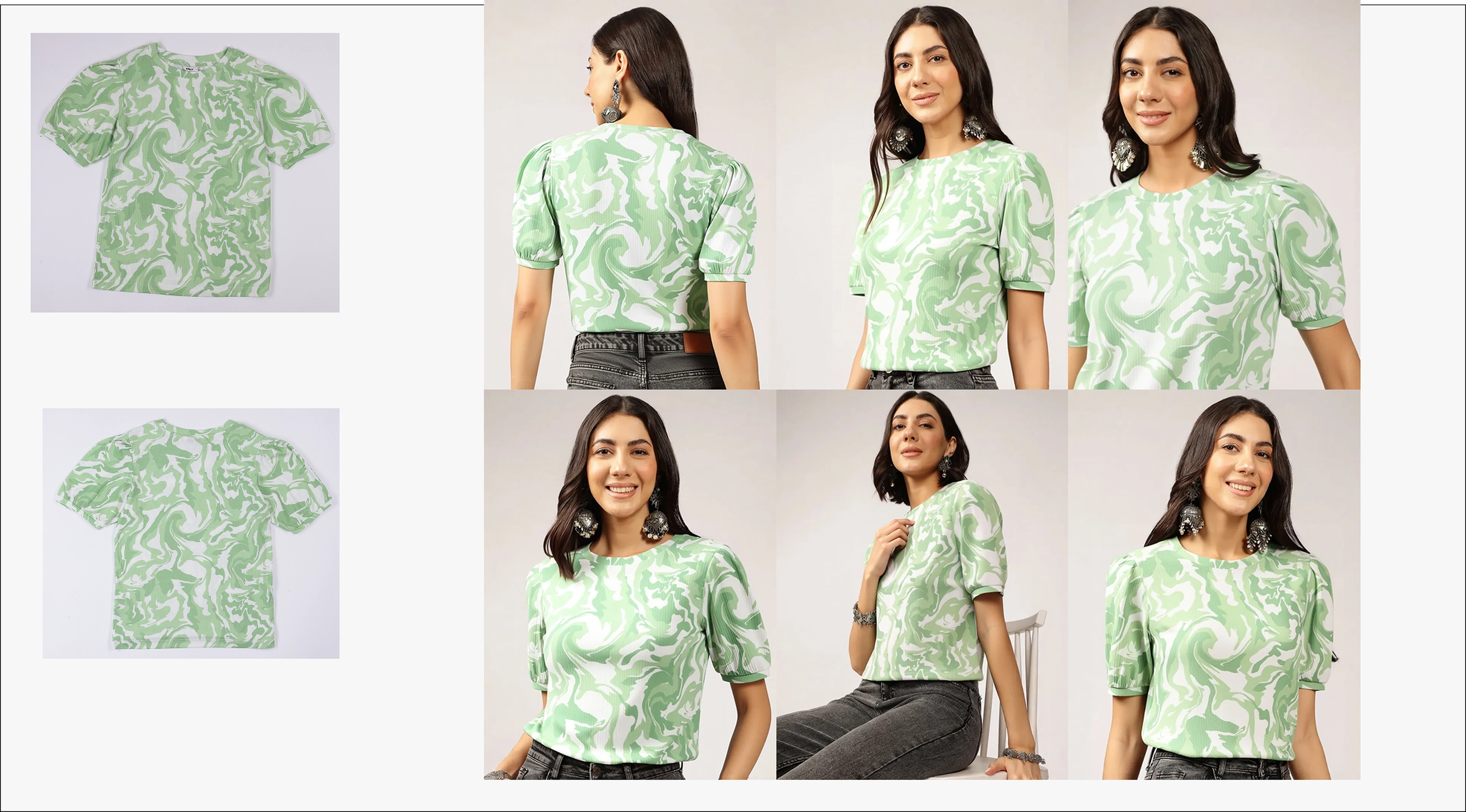 Virtual Try-On for women tops with identity lock