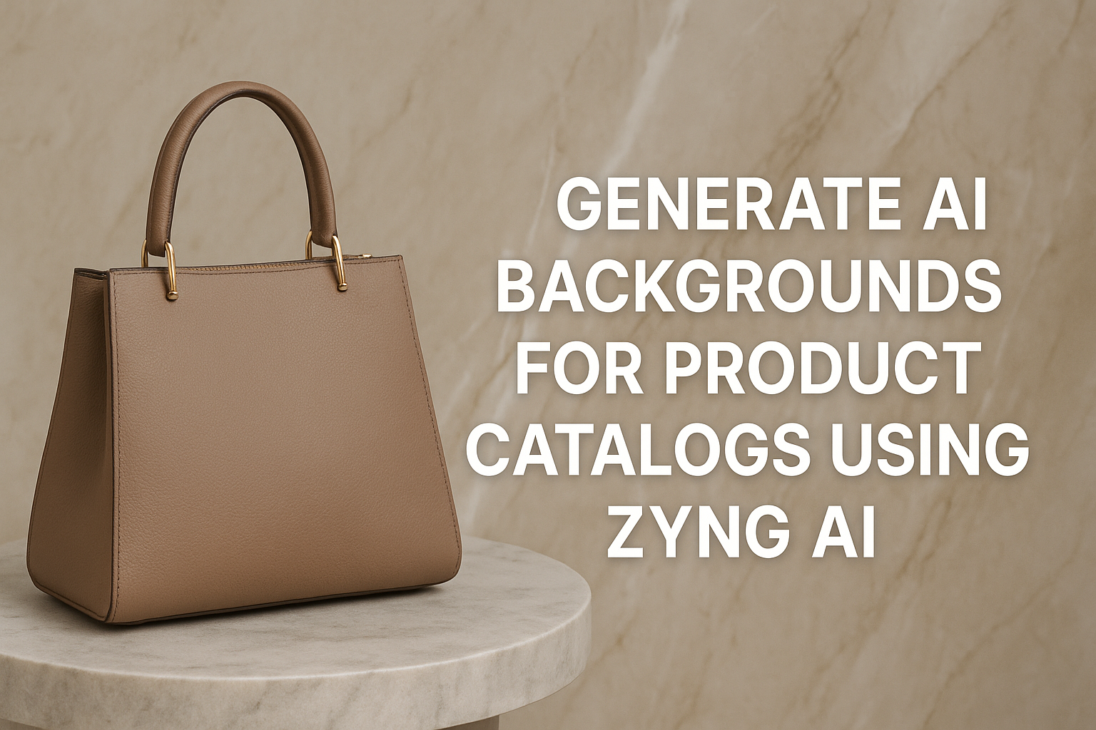 Product shown with various AI-generated backgrounds using Zyng AI