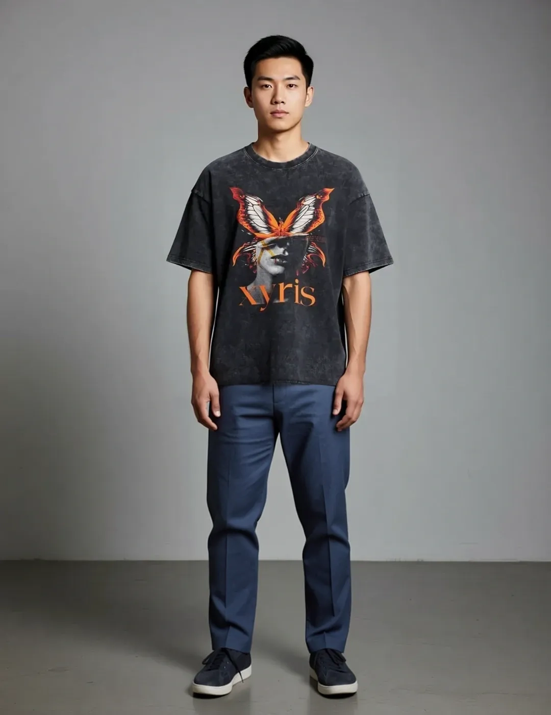 Tapered denim pairing