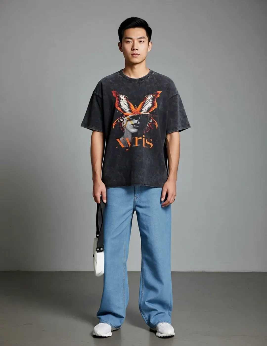 Sky relaxed denim pairing